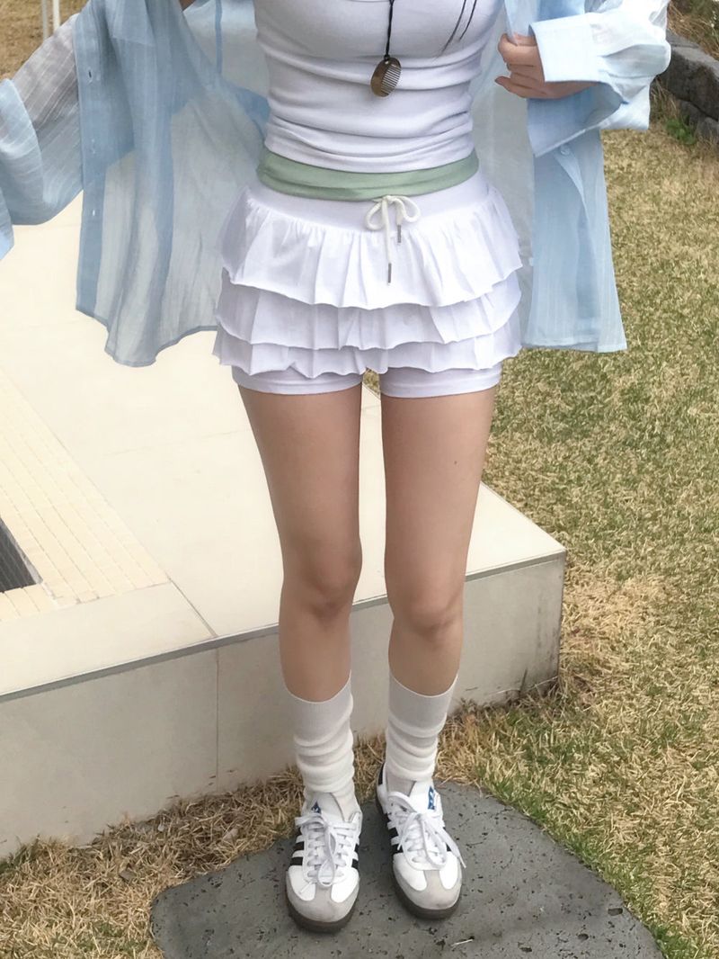 Coco Frill Layered Skirt Pants