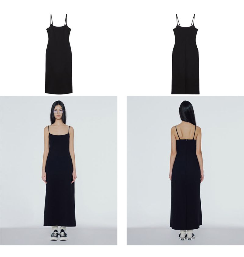 Slim-fit slip dress