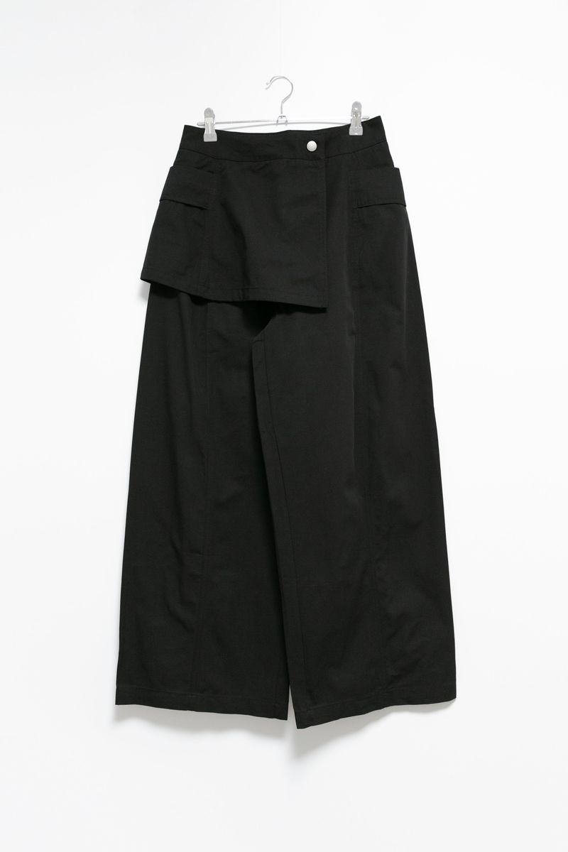 wrap skirt pocket pants(3colors)