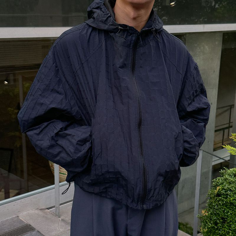 3 TAP Moif Crop Wind Breaker (2color)
