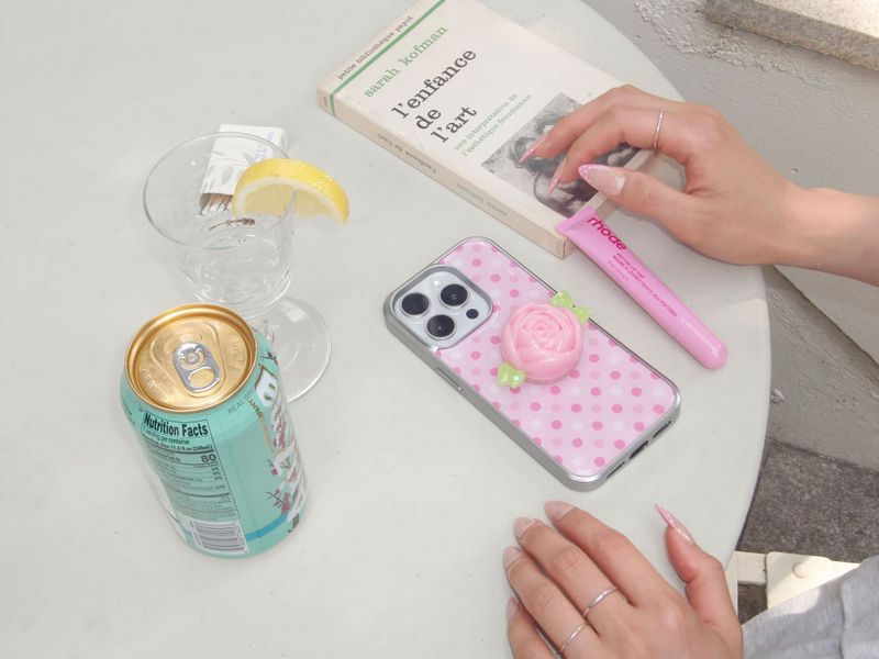【TPUケース】Summer Dot Case_Pink