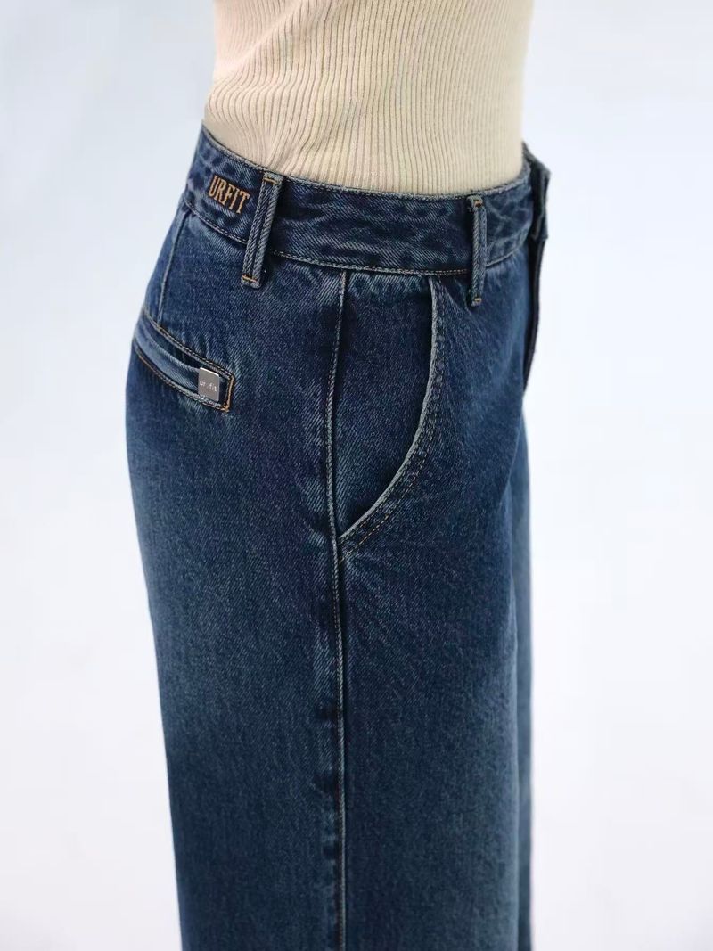 MID WAIST SLIM WIDE LEG DENIM code 26019