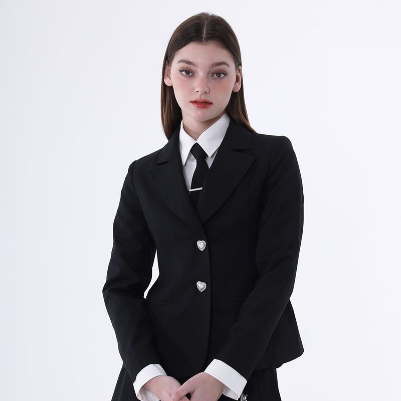 0 2 hell girl jacket - BLACK