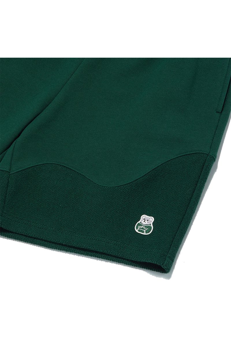 Reverse Bear Patch Shorts_Green