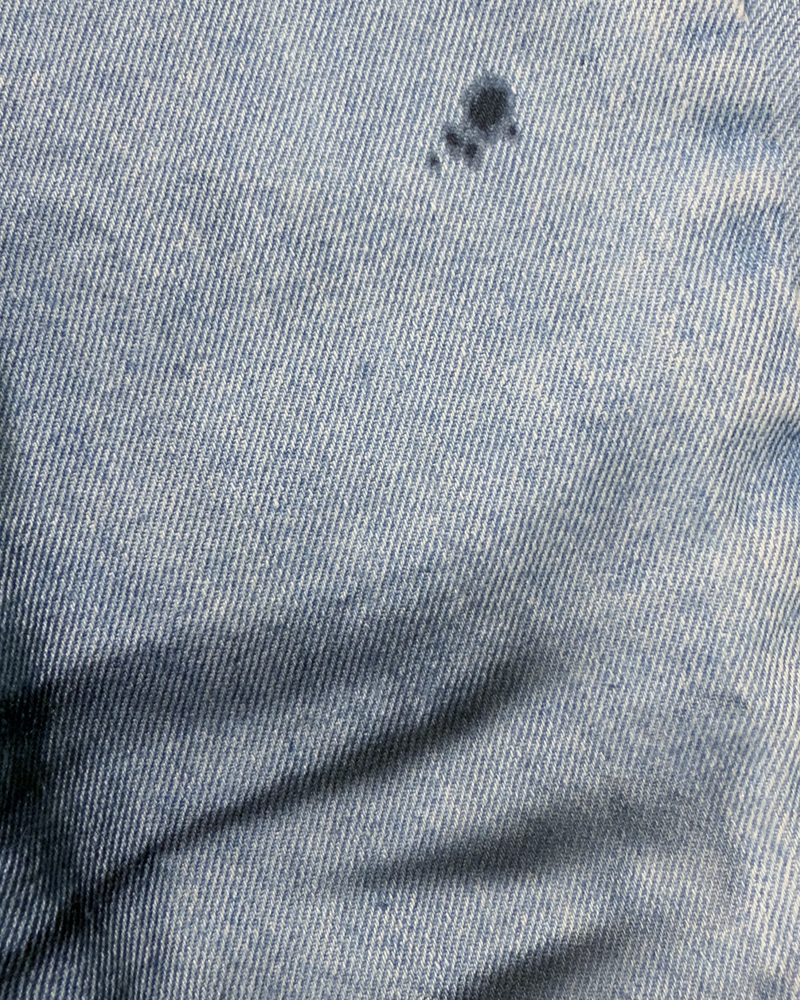 Dirty light blue baggy jean