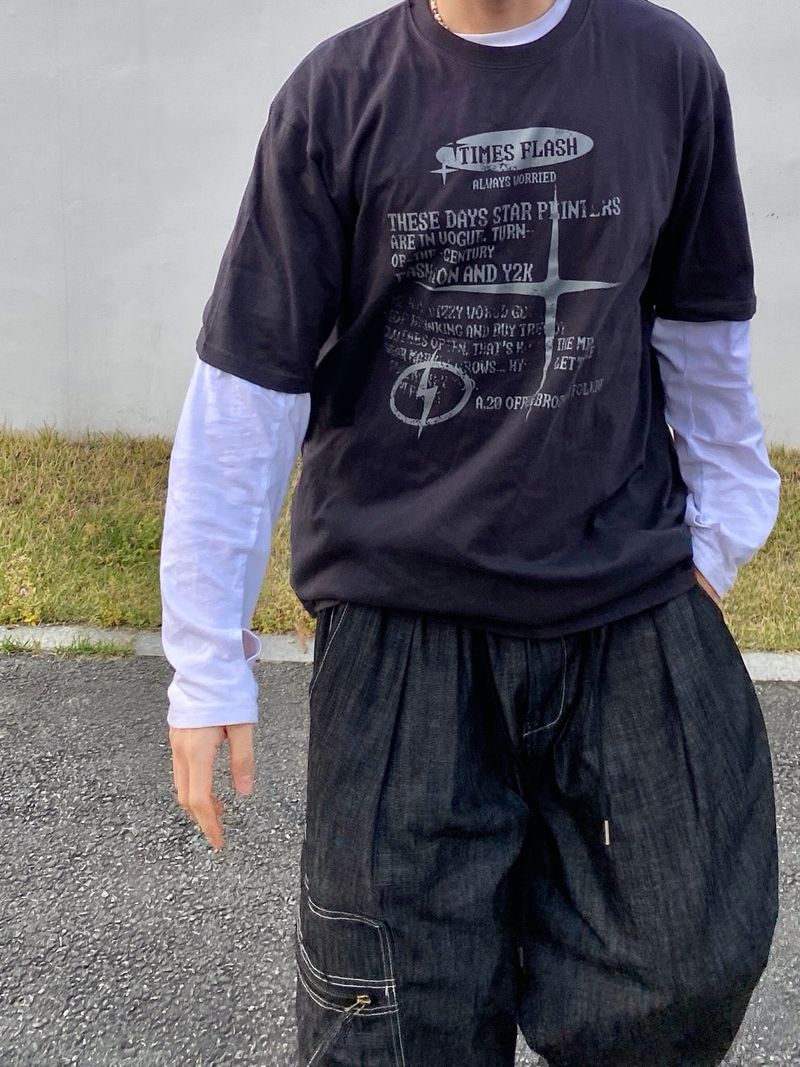 Times printing short sleeve T 2C