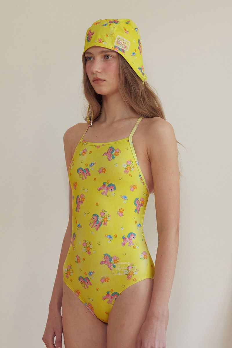[Spring Pony_yellow] One Piece Swimsuit