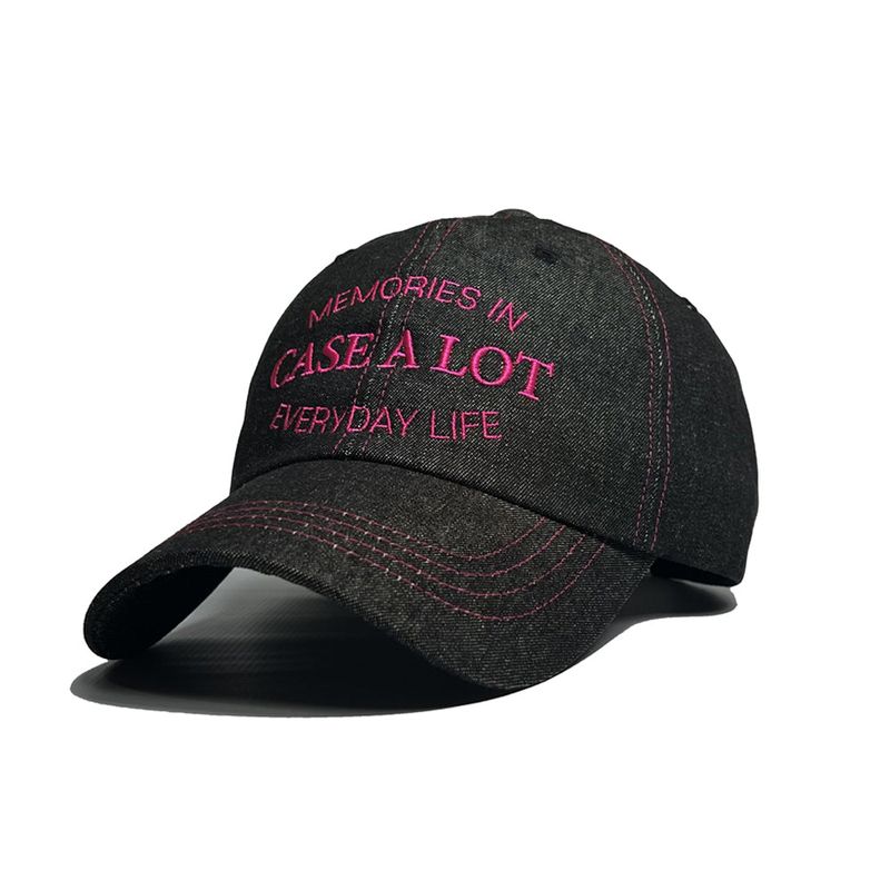 CASEALOT（ケースアロット）の「Denim stitch ball cap - black（Hats）」