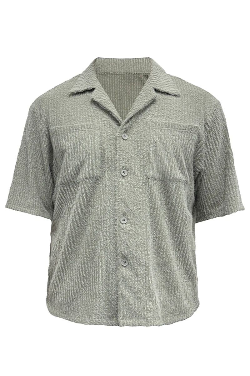 JCAESAR（ジュリウス・シーザー）の「Textured Short Sleeve Shirt（Tops）」