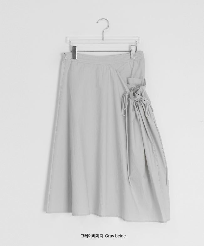 Kannahi Shirring Long Skirt