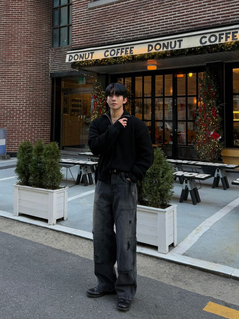 Double carpenter denim pants