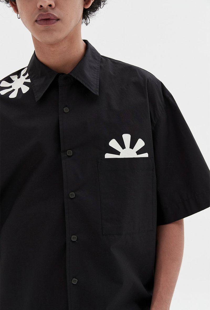 sunflower half shirts black