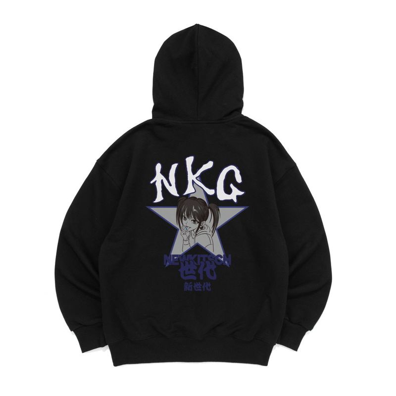 NEW GENERATION HOOD ZIP-UP-BLACK