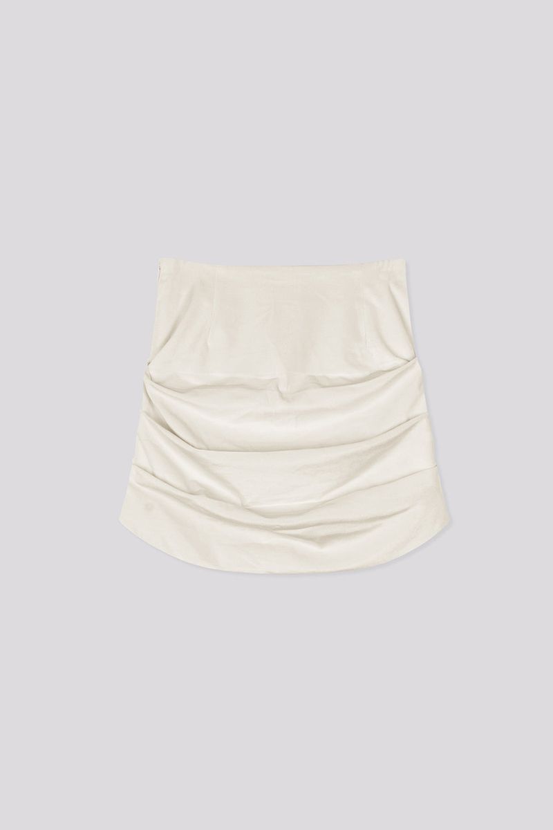 MOILLY(モイリー)の「Velvet Draping Skirt Cream(Skirts)」