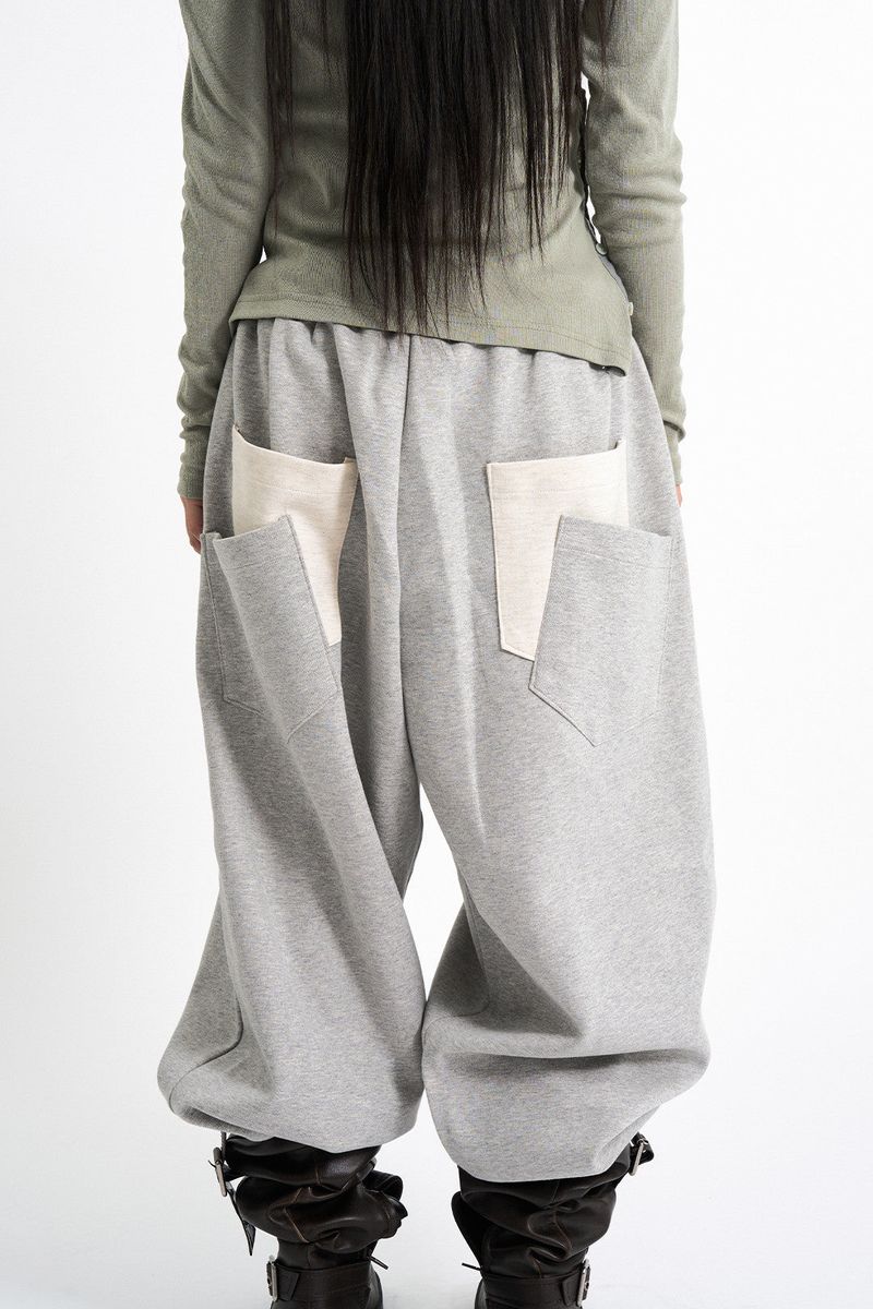 Peanut color matching pocket sweatpants