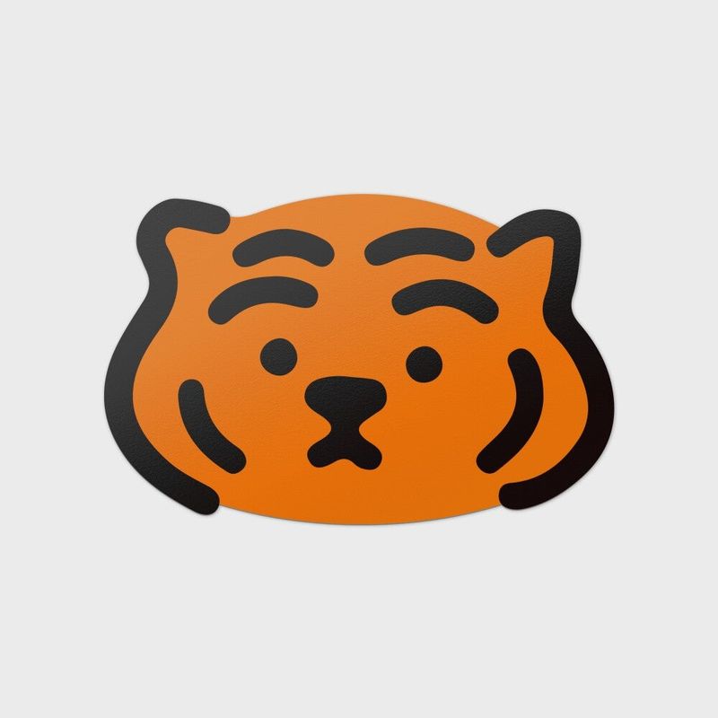 TIGER FACE BIG REMOVABLE STICKER