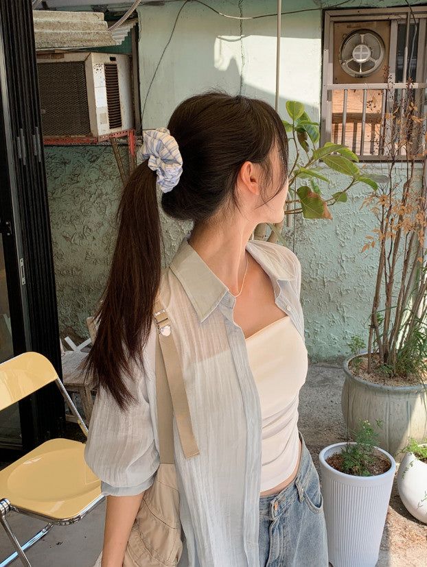 Stripe Hair Scrunchie (3color)