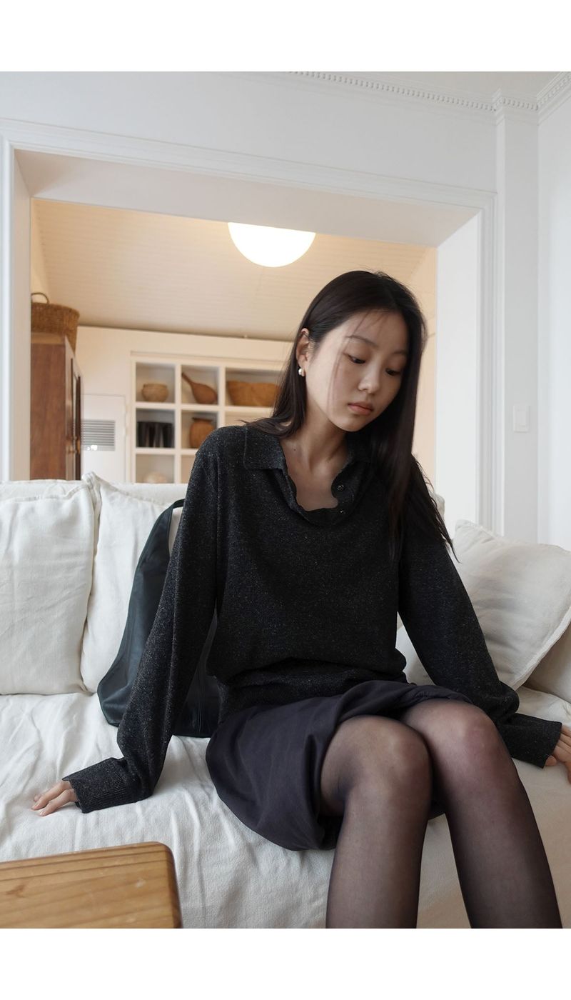 m.o.k（モク）の「tidy collar knit (2C)（Tops）」