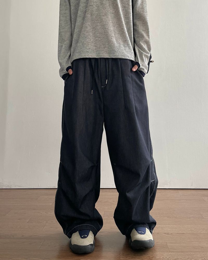 Checker Nonfade Denim Pants