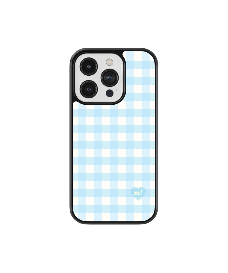 [Glass] Gingham Check Case