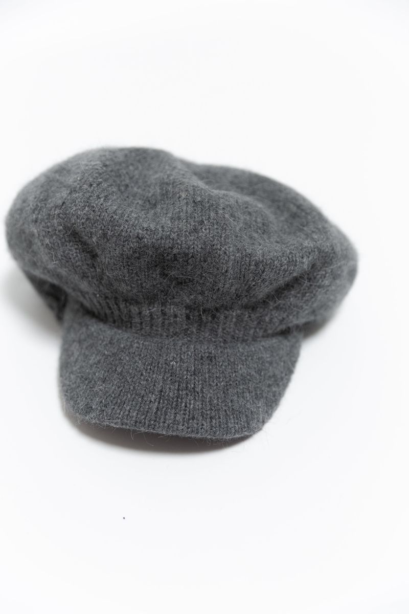angora knit newsboy cap(6colors)