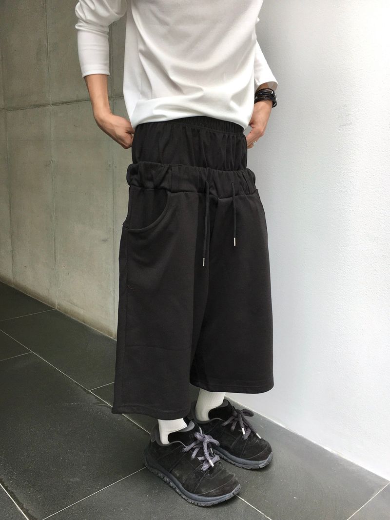 Archis Layered Sagging Bermuda Shorts 2C