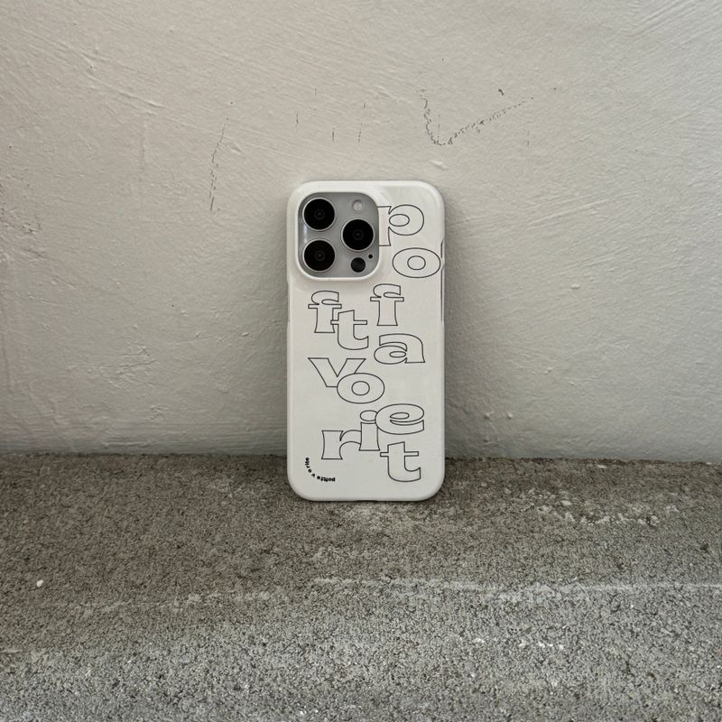 white poft favorite hard case