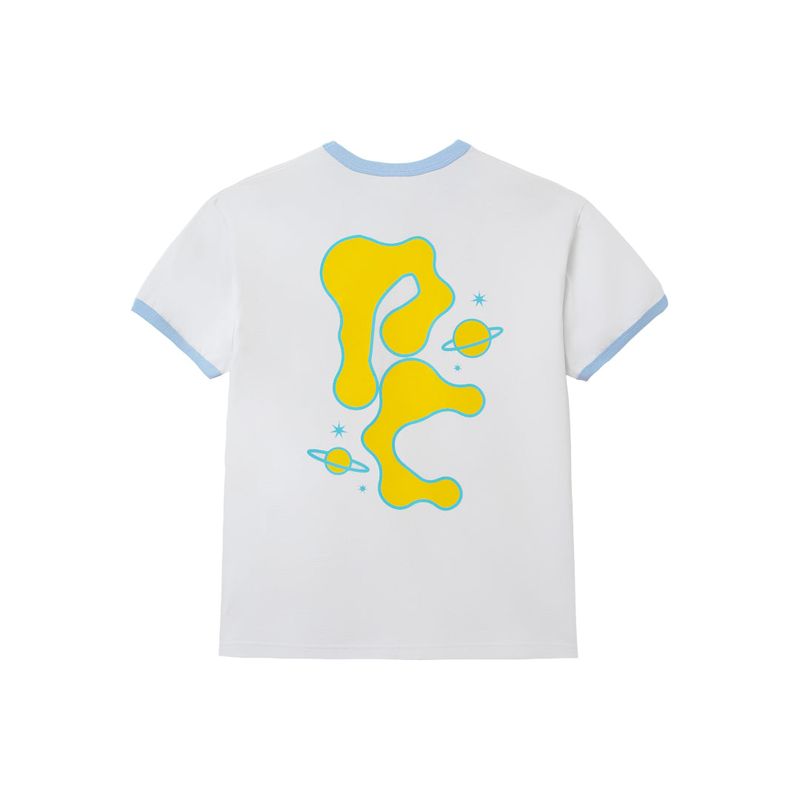 Universe Ringer Tee - White