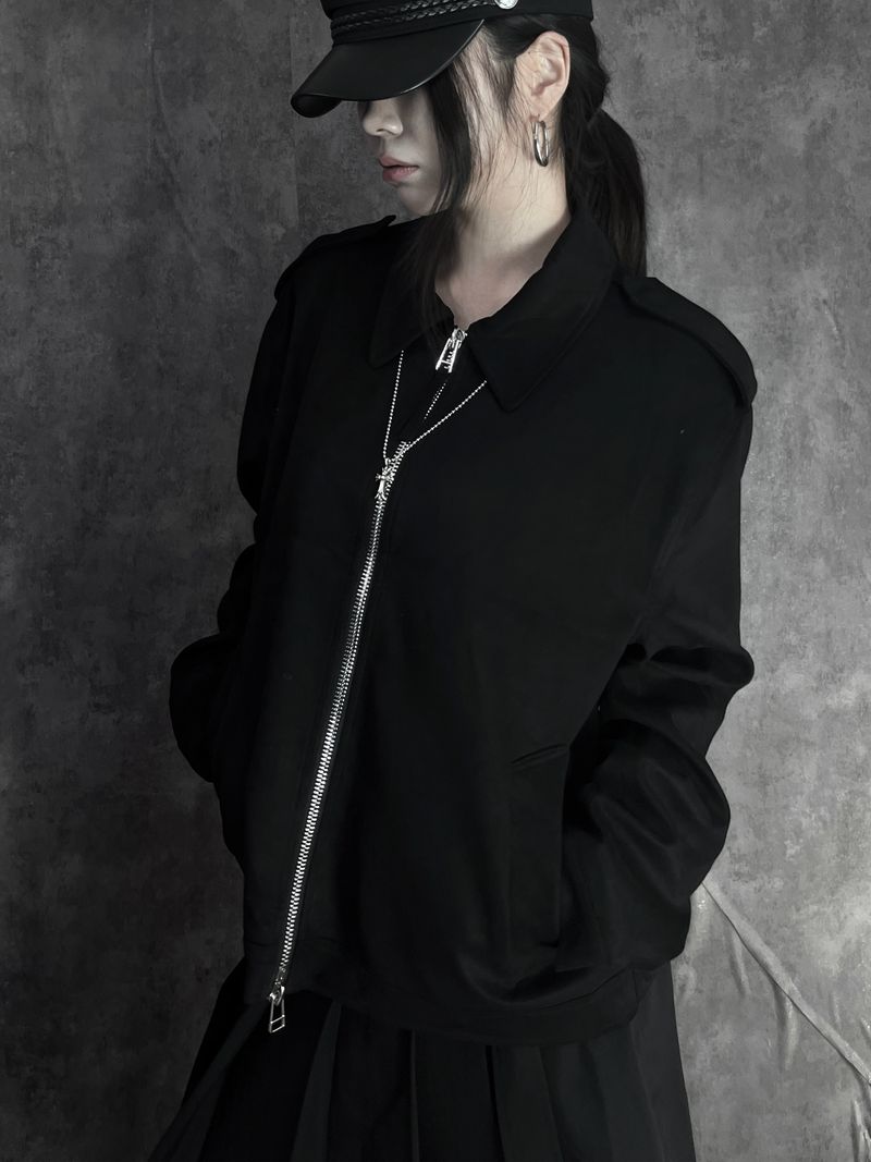 ash suede shoulder jacket (2color)