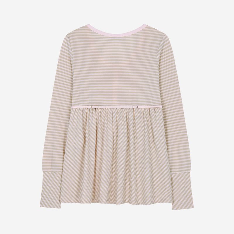Layered Bra Flare Top / Pink