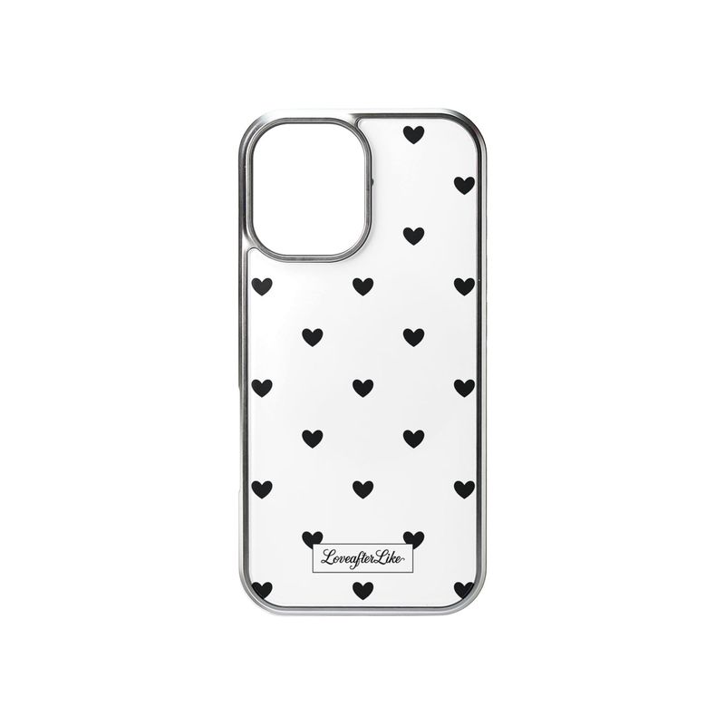 [MADE]black love dot Standard Glass phonecase