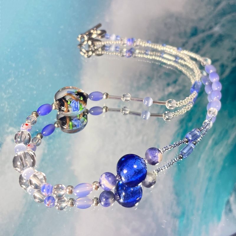 Kichikichiyaya（キチキチヤヤ）の「Kichikichiyaya Blue Wave Necklace（Accessories）」