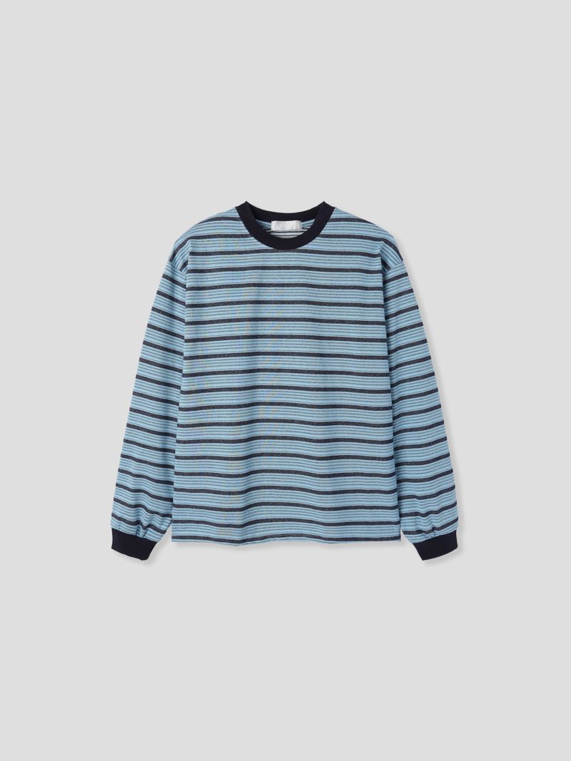 Washed long-sleeved T-shirt