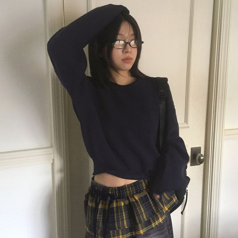 Posol Basic Short Round Knitwear