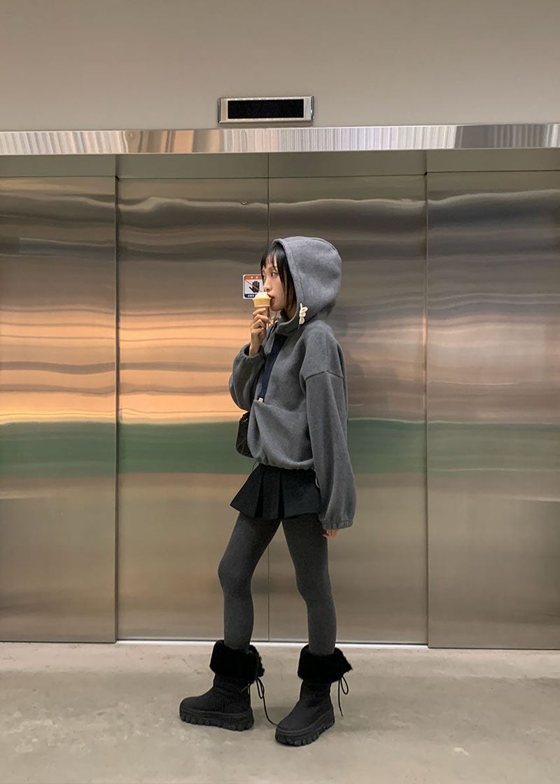FLEECE HOOD ANORAK