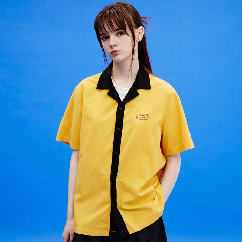 Dolphin graphic bowling half sleeve shirts