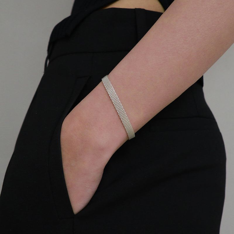 silver fabou bracelet (vermeil)