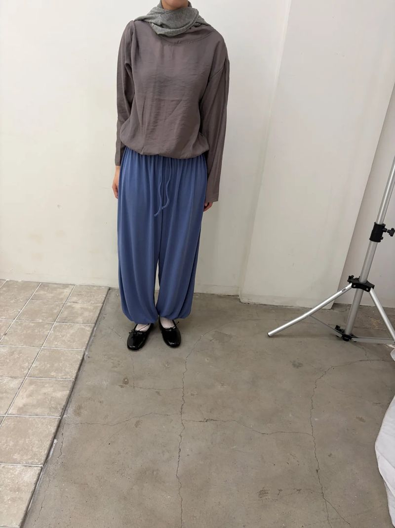 drape neck blouse