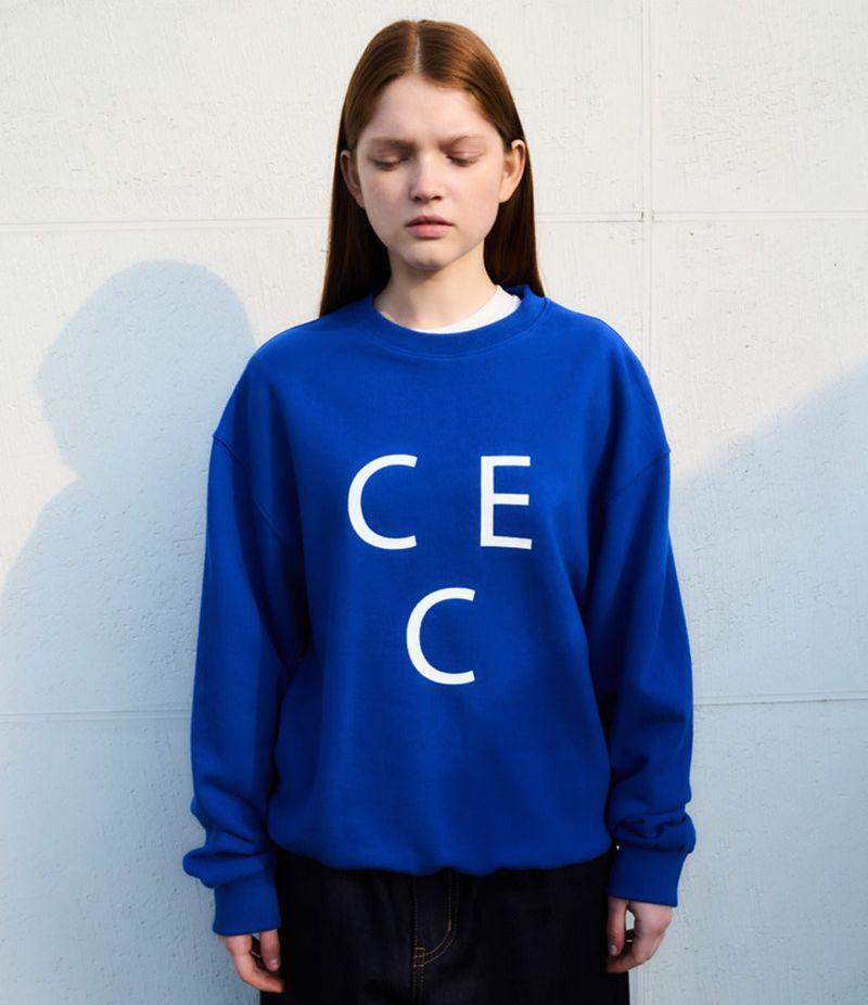 CEC TRIANGLE LOGO SWEATSHIRT(BLUE)