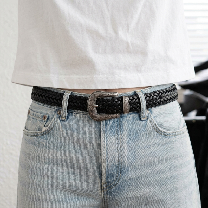 FADE MEET（フェードミート）の「Shadow Engraved Woven Belt（Fashion Accessories）」