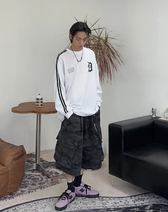 Pael Camo Cargo Bermuda Pants