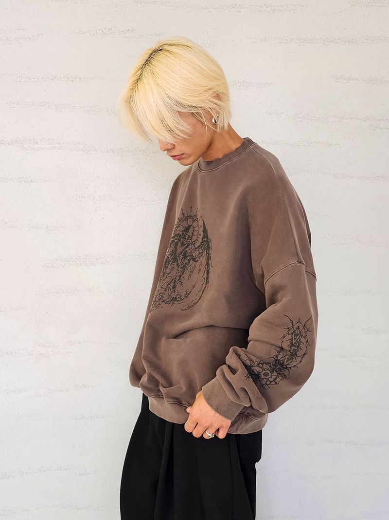 VENTIQUE Pigment Gabriel Sweatshirt 3colors