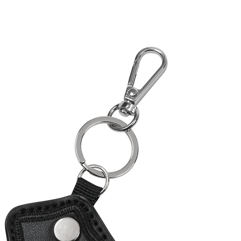 REX CROSS LEATHER PATCH KEY RING UNISEX