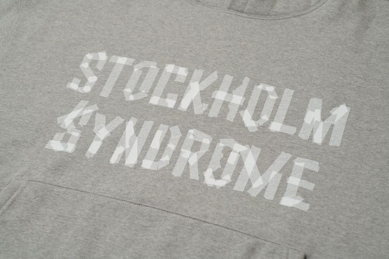 TAPE HOODIE - GREY