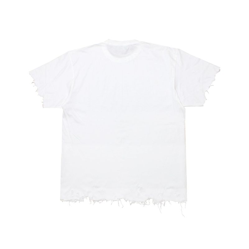 damage cutting t-shirt (white)