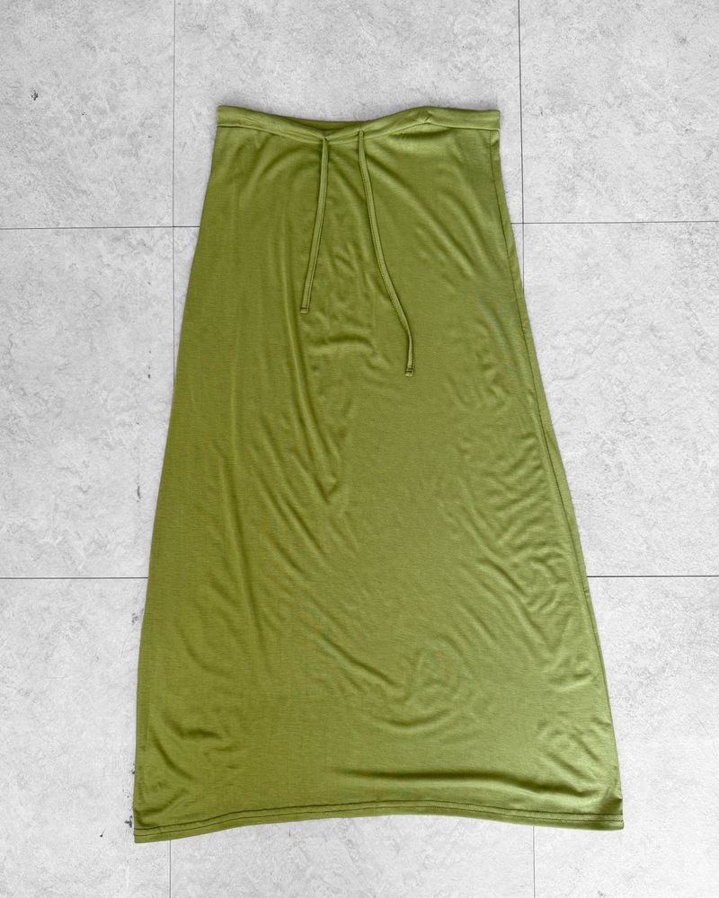 MAUVE STRING LONG SKIRT