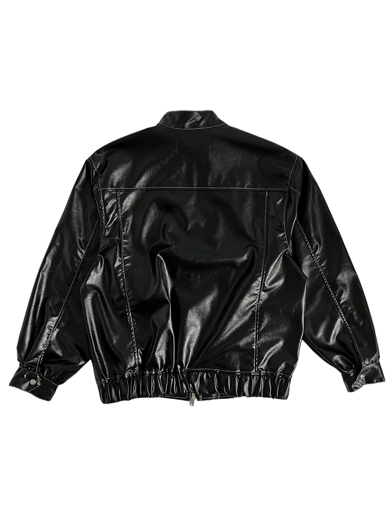 Mase Stitch Leather Coating Jacket (3color)