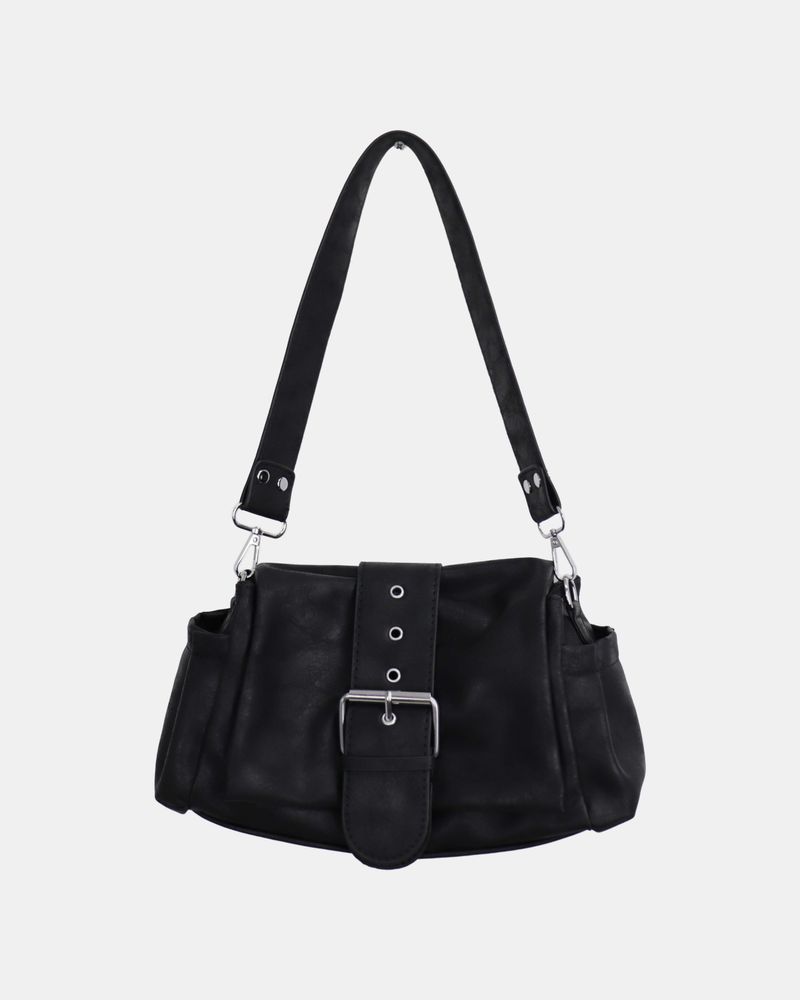 ペコル レザー バックル ショルダーバッグ