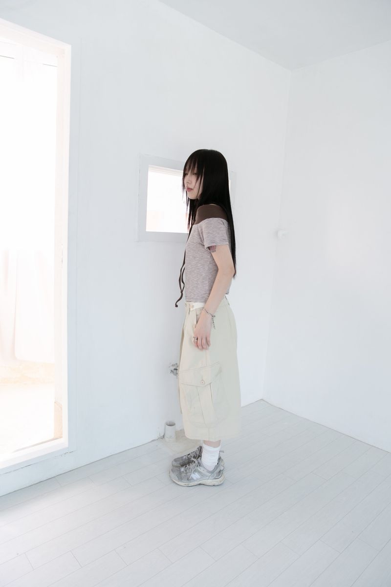 cargo bermuda pants(2colors)