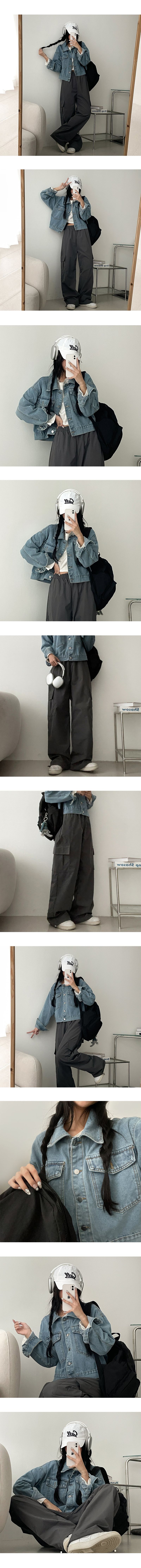 Bailly cropped jean jacket
